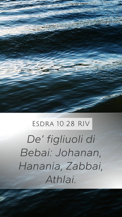 Esdra 10:28 RIV Bible Verse Image