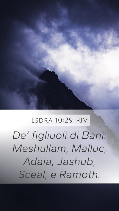 Esdra 10:29 RIV Bible Verse Image