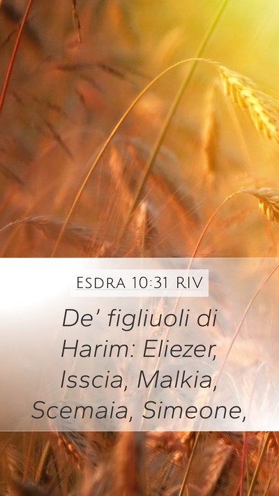 Esdra 10:31 RIV Bible Verse Image