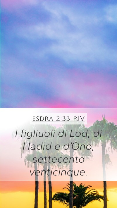 Esdra 2:33 RIV Bible Verse Image