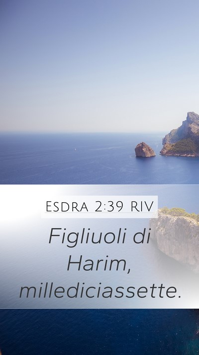 Esdra 2:39 RIV Bible Verse Image