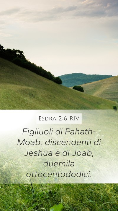 Esdra 2:6 RIV Bible Verse Image