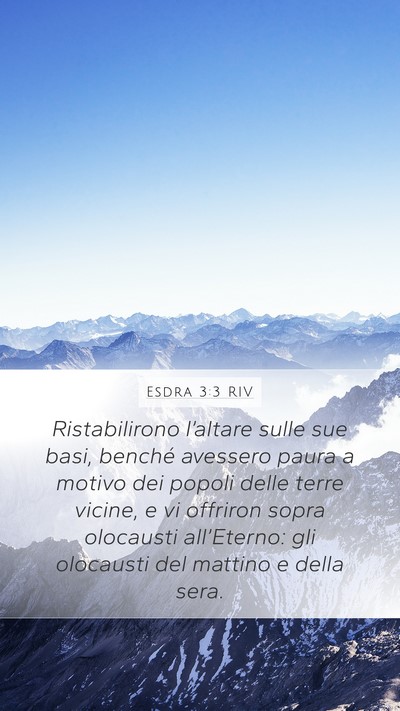 Esdra 3:3 RIV Bible Verse Image