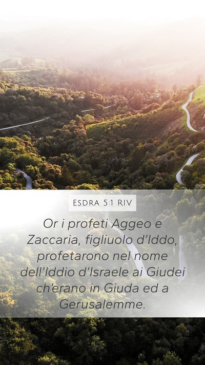 Esdra 5:1 RIV Bible Verse Image