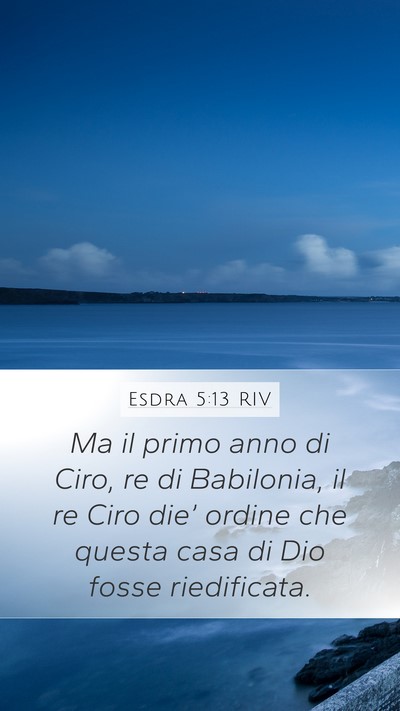 Esdra 5:13 RIV Bible Verse Image
