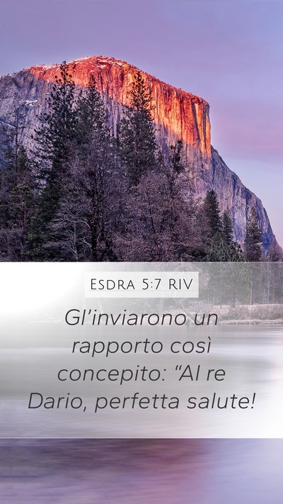 Esdra 5:7 RIV Bible Verse Image