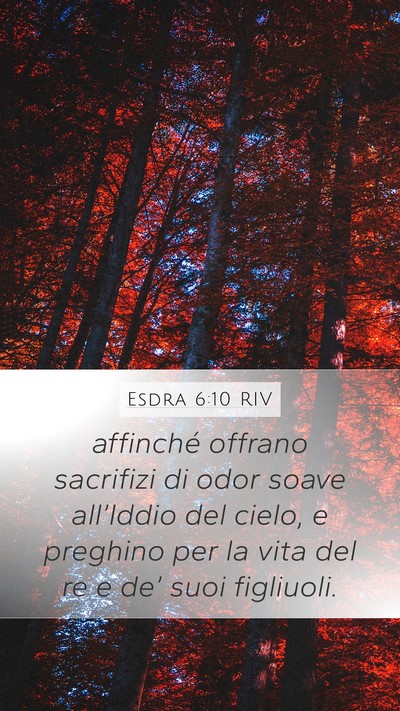 Esdra 6:10 RIV Bible Verse Image