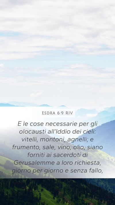 Esdra 6:9 RIV Bible Verse Image