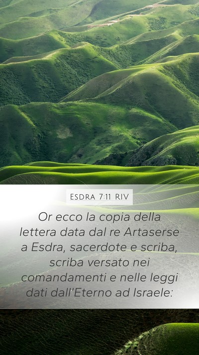 Esdra 7:11 RIV Bible Verse Image