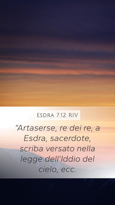Esdra 7:12 RIV Bible Verse Image