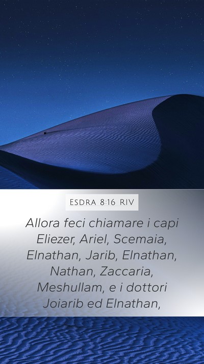Esdra 8:16 RIV Bible Verse Image