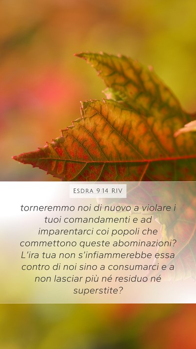 Esdra 9:14 RIV Bible Verse Image