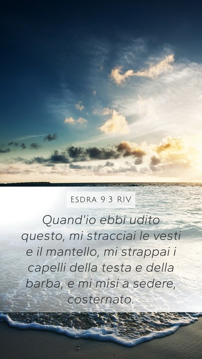 Esdra 9:3 RIV Bible Verse Image