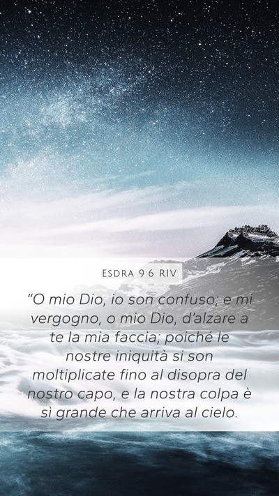 Esdra 9:6 RIV Bible Verse Image