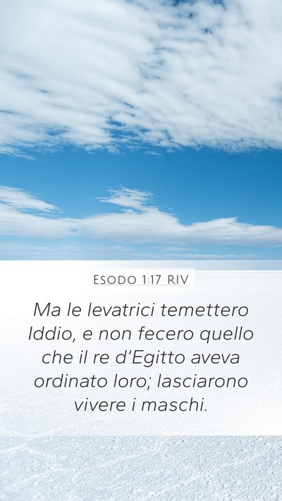 Esodo 1:17 RIV Bible Verse Image