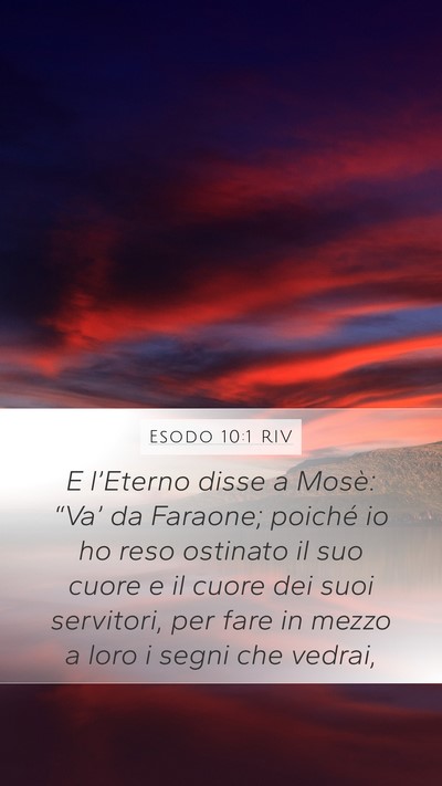 Esodo 10:1 RIV Bible Verse Image