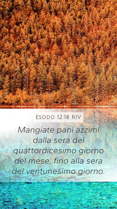 Esodo 12:18 RIV Bible Verse Image