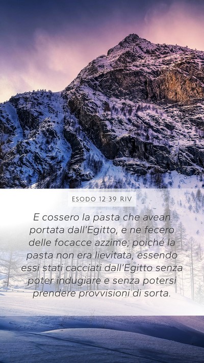 Esodo 12:39 RIV Bible Verse Image