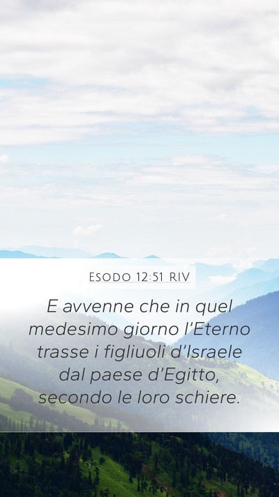 Esodo 12:51 RIV Bible Verse Image