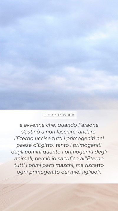 Esodo 13:15 RIV Bible Verse Image