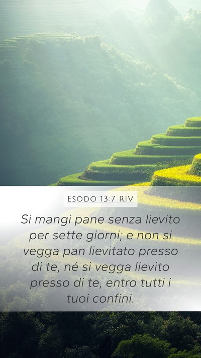 Esodo 13:7 RIV Bible Verse Image