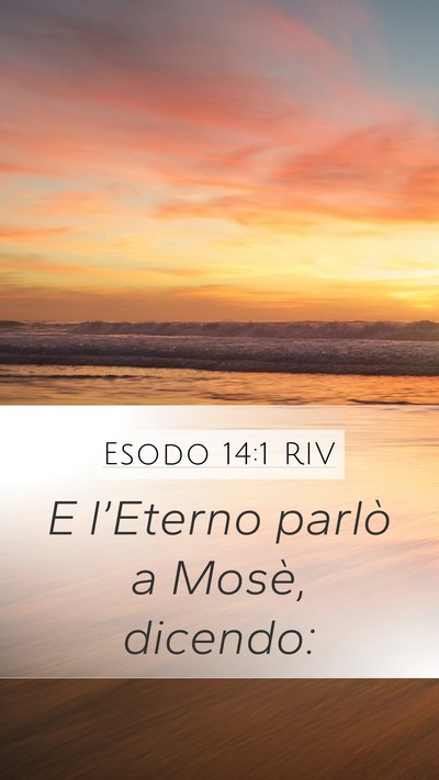 Esodo 14:1 RIV Bible Verse Image