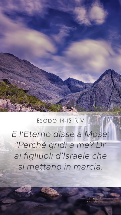 Esodo 14:15 RIV Bible Verse Image
