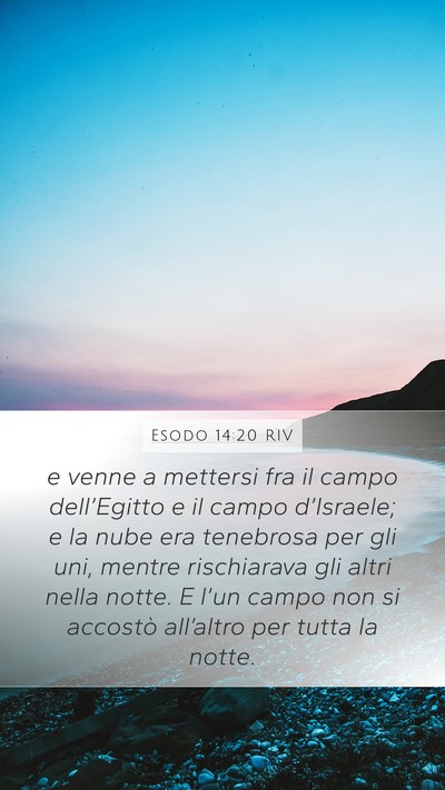Esodo 14:20 RIV Bible Verse Image