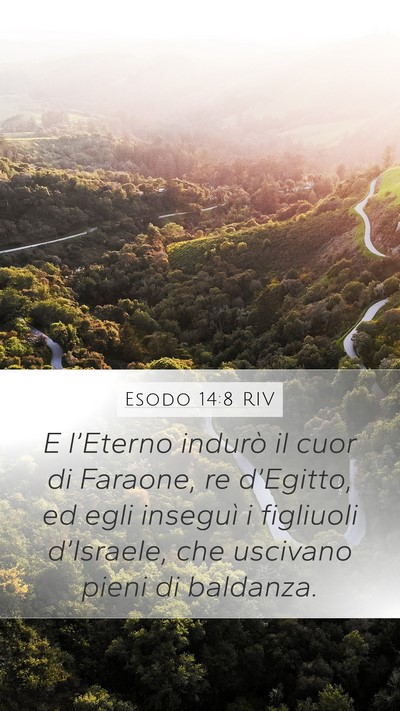 Esodo 14:8 RIV Bible Verse Image