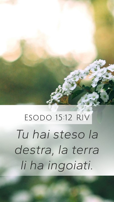 Esodo 15:12 RIV Bible Verse Image