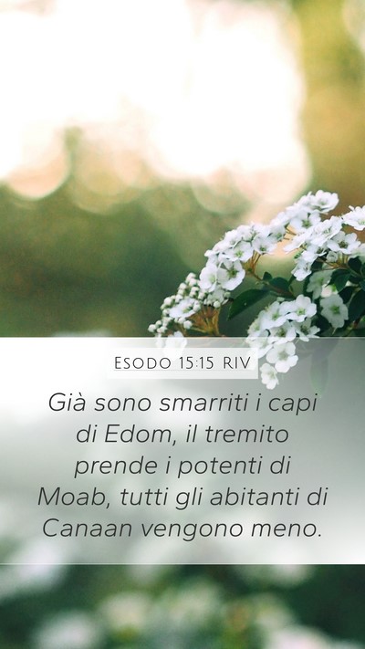 Esodo 15:15 RIV Bible Verse Image