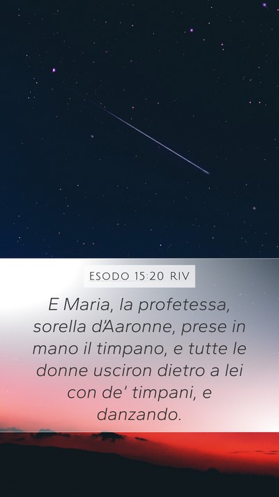 Esodo 15:20 RIV Bible Verse Image