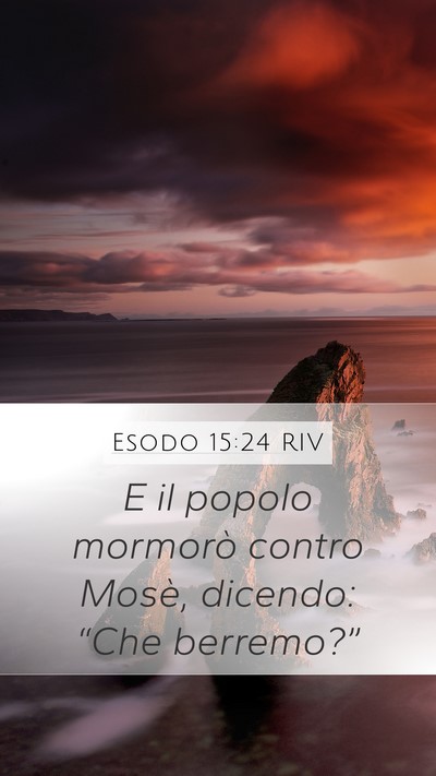 Esodo 15:24 RIV Bible Verse Image