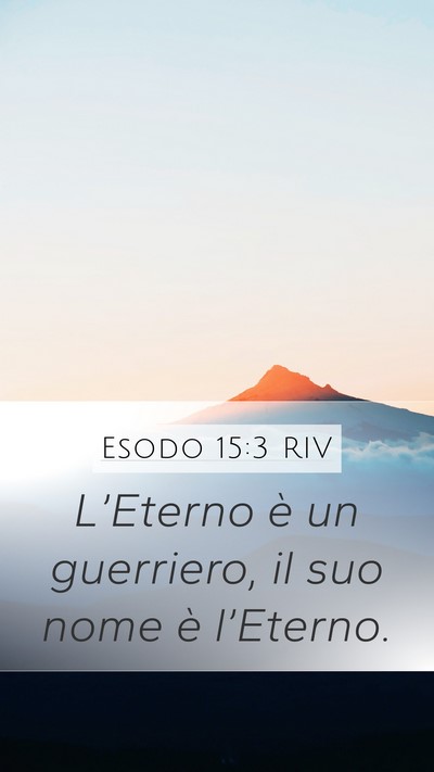 Esodo 15:3 RIV Bible Verse Image