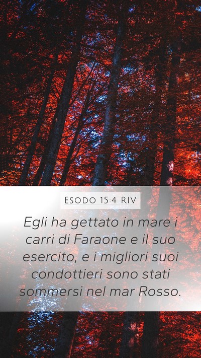 Esodo 15:4 RIV Bible Verse Image