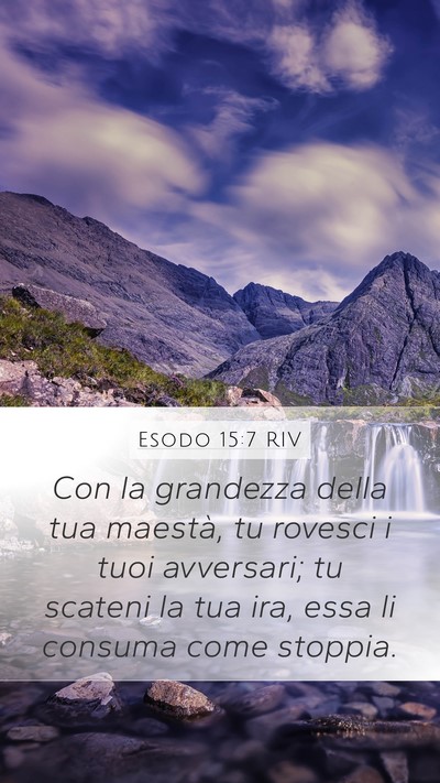 Esodo 15:7 RIV Bible Verse Image