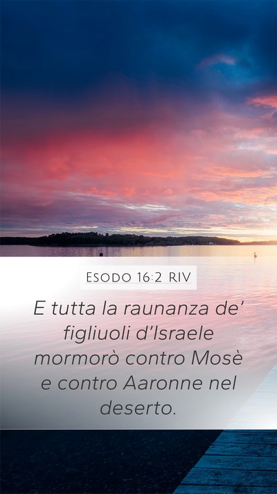 Esodo 16:2 RIV Bible Verse Image
