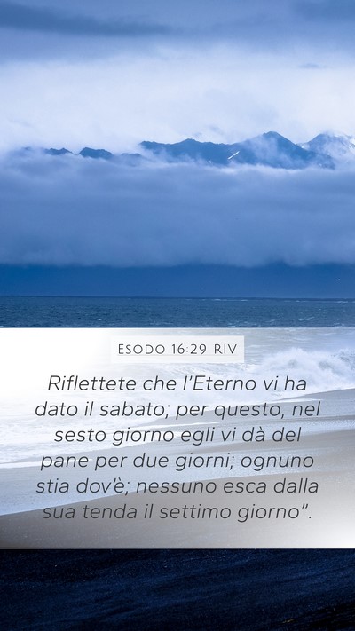 Esodo 16:29 RIV Bible Verse Image