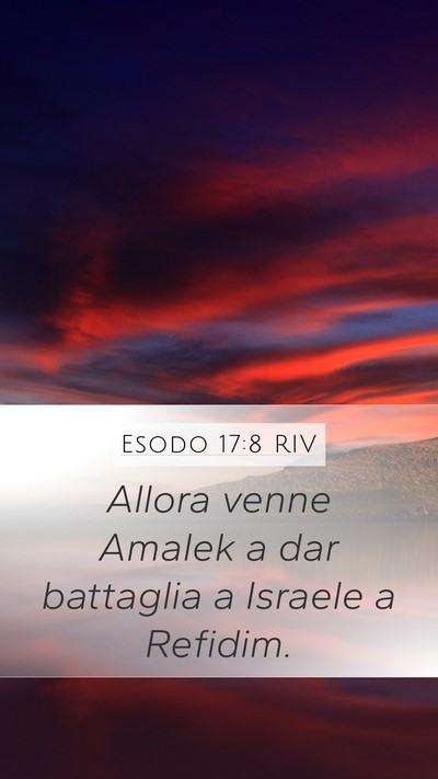 Esodo 17:8 RIV Bible Verse Image