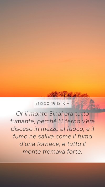 Esodo 19:18 RIV Bible Verse Image