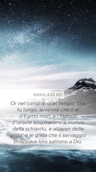 Esodo 2:23 RIV Bible Verse Image