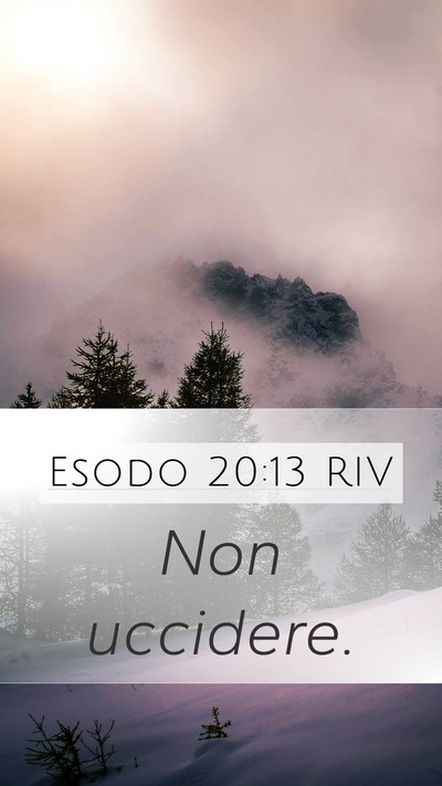 Esodo 20:13 RIV Bible Verse Image