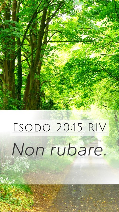 Esodo 20:15 RIV Bible Verse Image