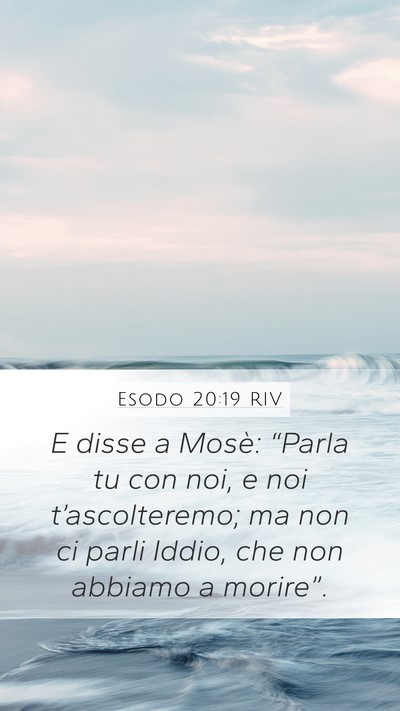 Esodo 20:19 RIV Bible Verse Image