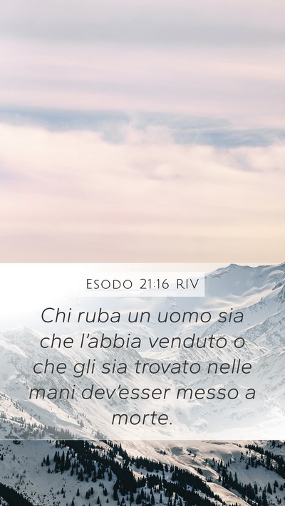 Esodo 21:16 RIV Bible Verse Image
