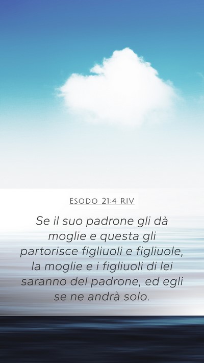 Esodo 21:4 RIV Bible Verse Image