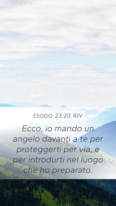 Esodo 23:20 RIV Bible Verse Image