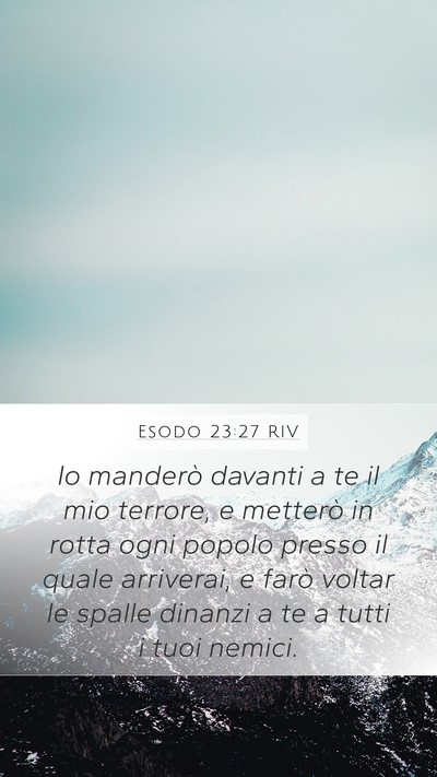 Esodo 23:27 RIV Bible Verse Image