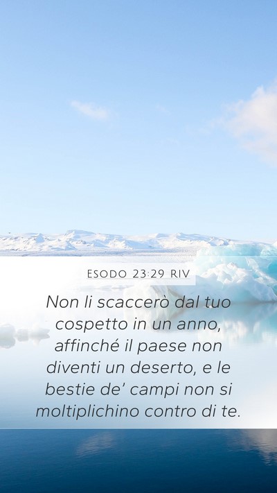 Esodo 23:29 RIV Bible Verse Image