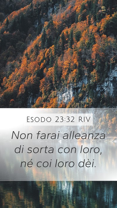 Esodo 23:32 RIV Bible Verse Image